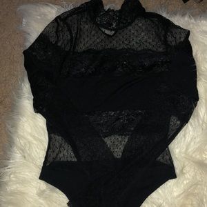 Lace black bodysuit S
